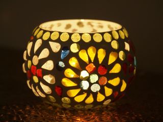 Mosaic Tea Candle Holder
