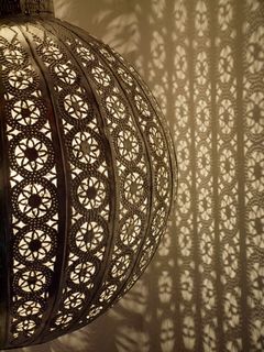 Bohemian Lantern Large Brown