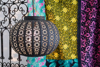 Bohemian Medium Lantern Black
