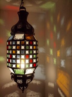 Medina Lantern: large, mixed colour