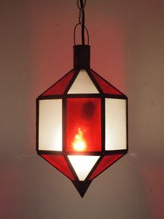 Dejamo Lantern: red & white