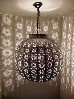 Bohemian Lantern Medium Brown