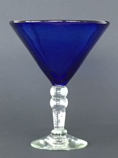 Cobalt Cocktail Glass