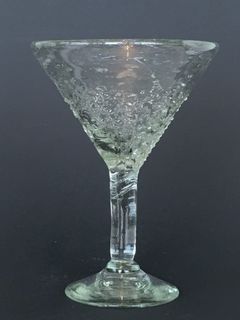 Clear Spotted Cocktail Glass