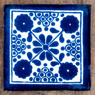 Damasco Azul Tile