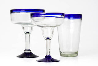 Cobalt Margarita Glass