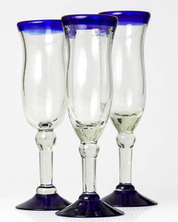 Cobalt Champagne Flute