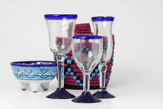 Azul Rim Wine Glass