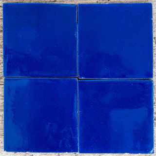 Solid Navy Talavera Tile