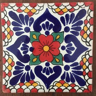 Flores Tile Red