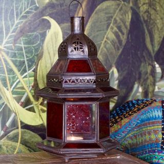Dar Fes Lamp Small Red