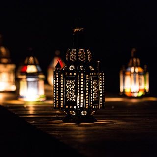 Bohemian Tin Lamp