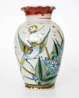 Hand Painted Mexican Vase 3