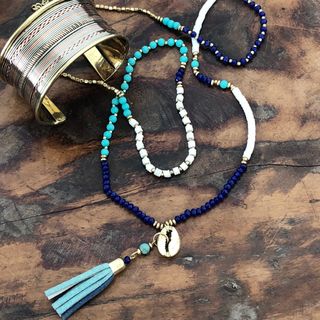 Indigo Boho Necklace