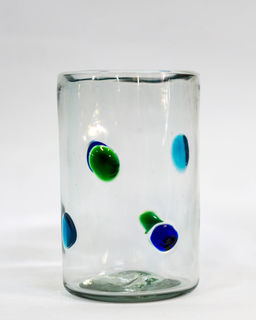 Blue Green Dot Tumbler