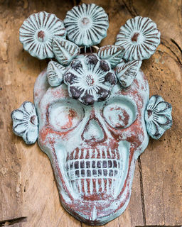 Day of the Dead Clay Mask Blue