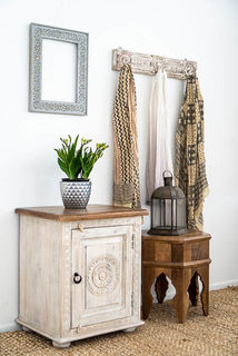 Gypsy Side Table Whitewash