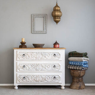 Hand Carved Boho Drawers 