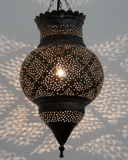Medium 45cm Brass Kora Lantern 3