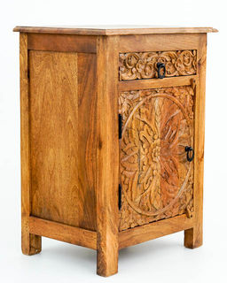 Goa Bedside Table Natural 