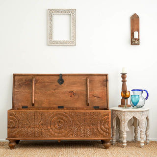 Mandala Blanket Box Natural