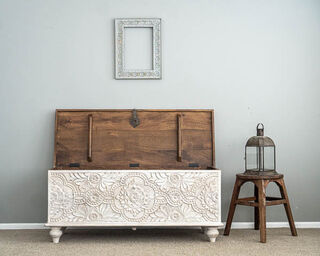 Tamara Blanket Box Whitewash 