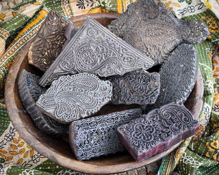 Old Indian Block Printing Blocks