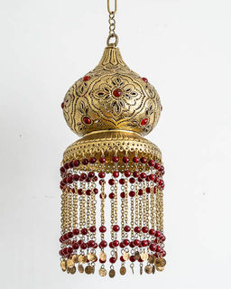 Red Gypsy Brass Lantern