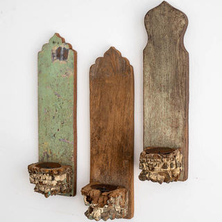 Old Timber Wall Candles