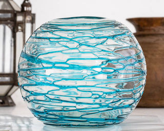 Turquoise Globe Vase