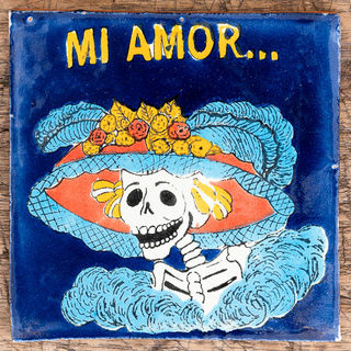 Mi Amor Tile Navy