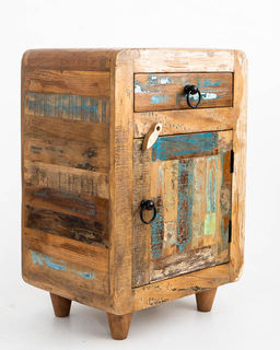 Retro Rustic Bedside Table 