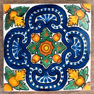 Zicar Mezclilla Tile Dark Blue