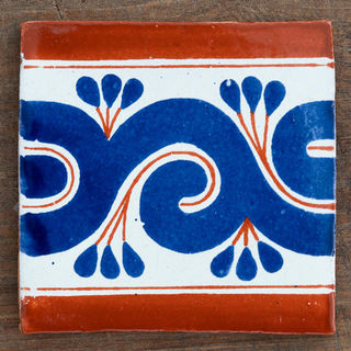 Gousano Tile Tan & Blue