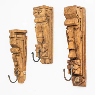 Mixed Vintage Timber Wall Hook