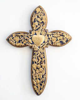 Milagro Wooden Cross Blue 1