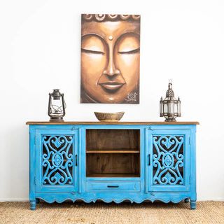 Harper TV Cabinet or Low Sideboard Blue
