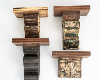 Hand Carved Wall Shelf