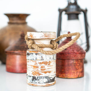 Timber Rope Candle Stand