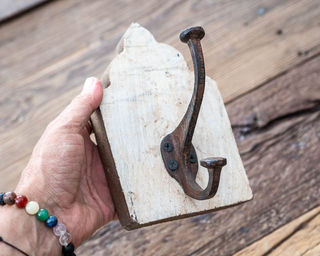 Rustic Arch Wall Hook White
