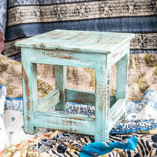 Small  Work Stool Blue