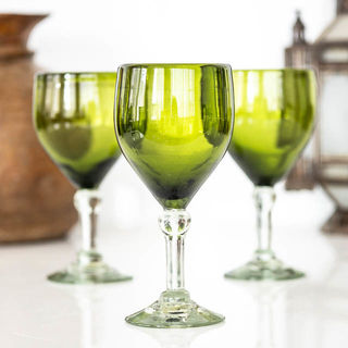 Olive Wine Glass