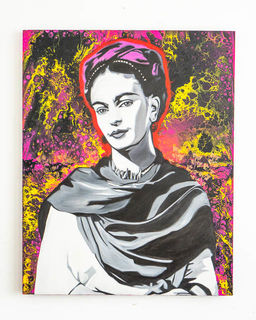 Frida Kahlo Original Painting on Canvas