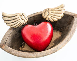 Sacred Heart Medium Red
