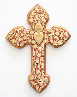 Milagro Wooden Cross Red 4