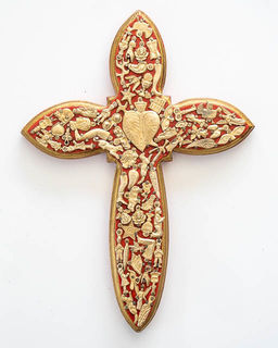 Milagro Wooden Cross Red 5
