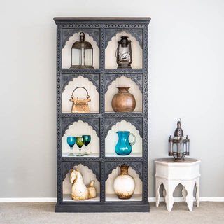 Shanti Display Cabinet Charcoal 