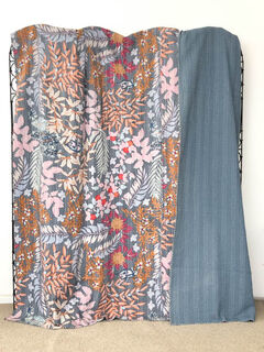 Paradise Kantha Quilt Brown/Grey