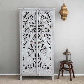 Jungle Elephant Tallboy Grey 