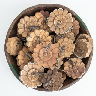 Flower Wall Hook Round